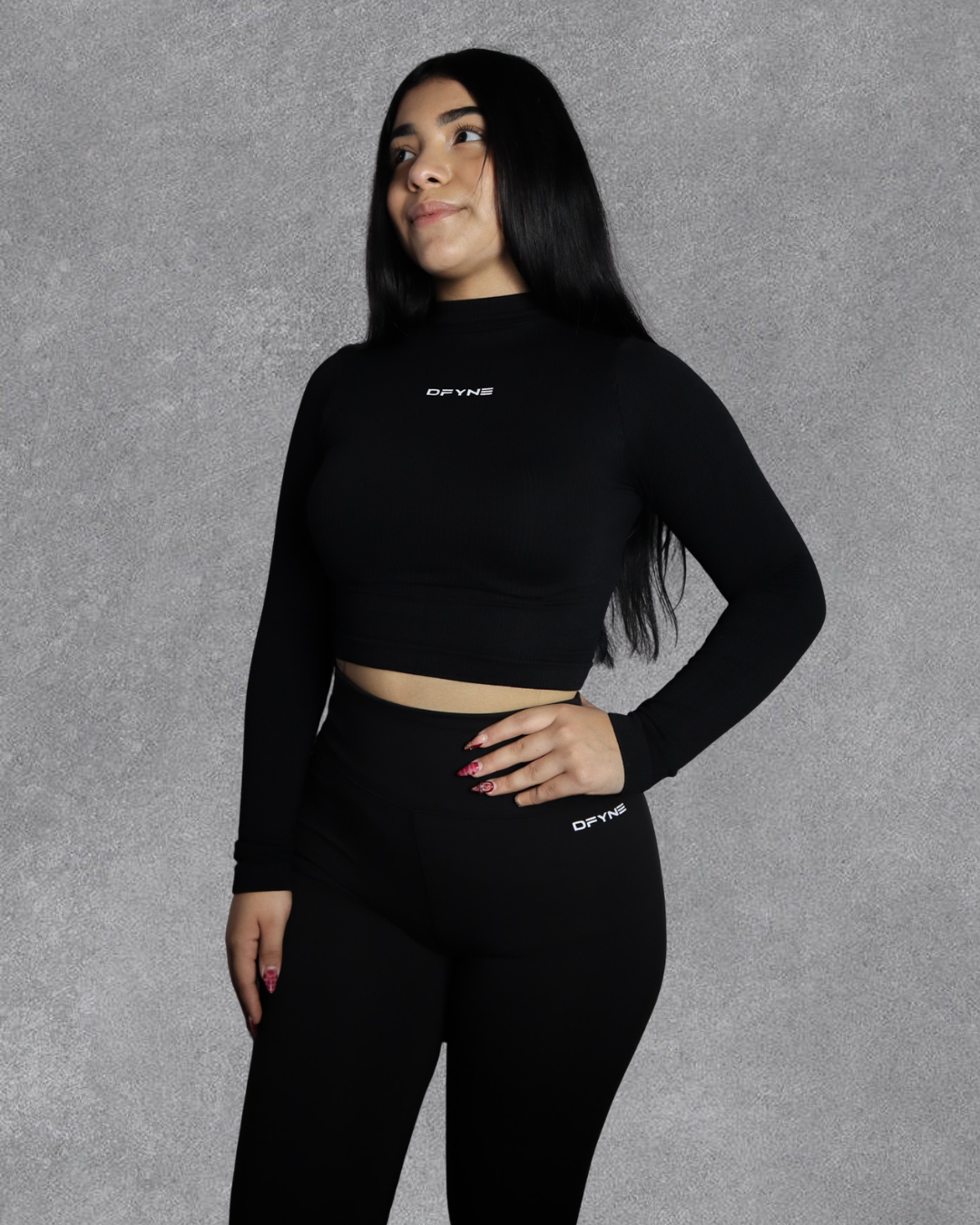 BLUSA DFYNE ML CUELLO ALTO