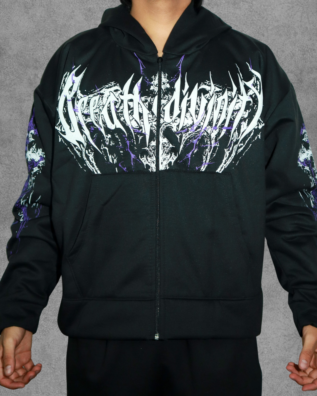 HOODIE TWO SKULLS BREATHDIVINITY