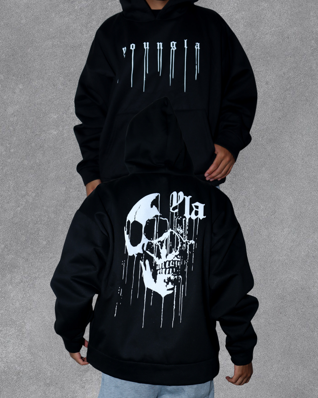 HOODIE BLACKLETTER YOUNGLA
