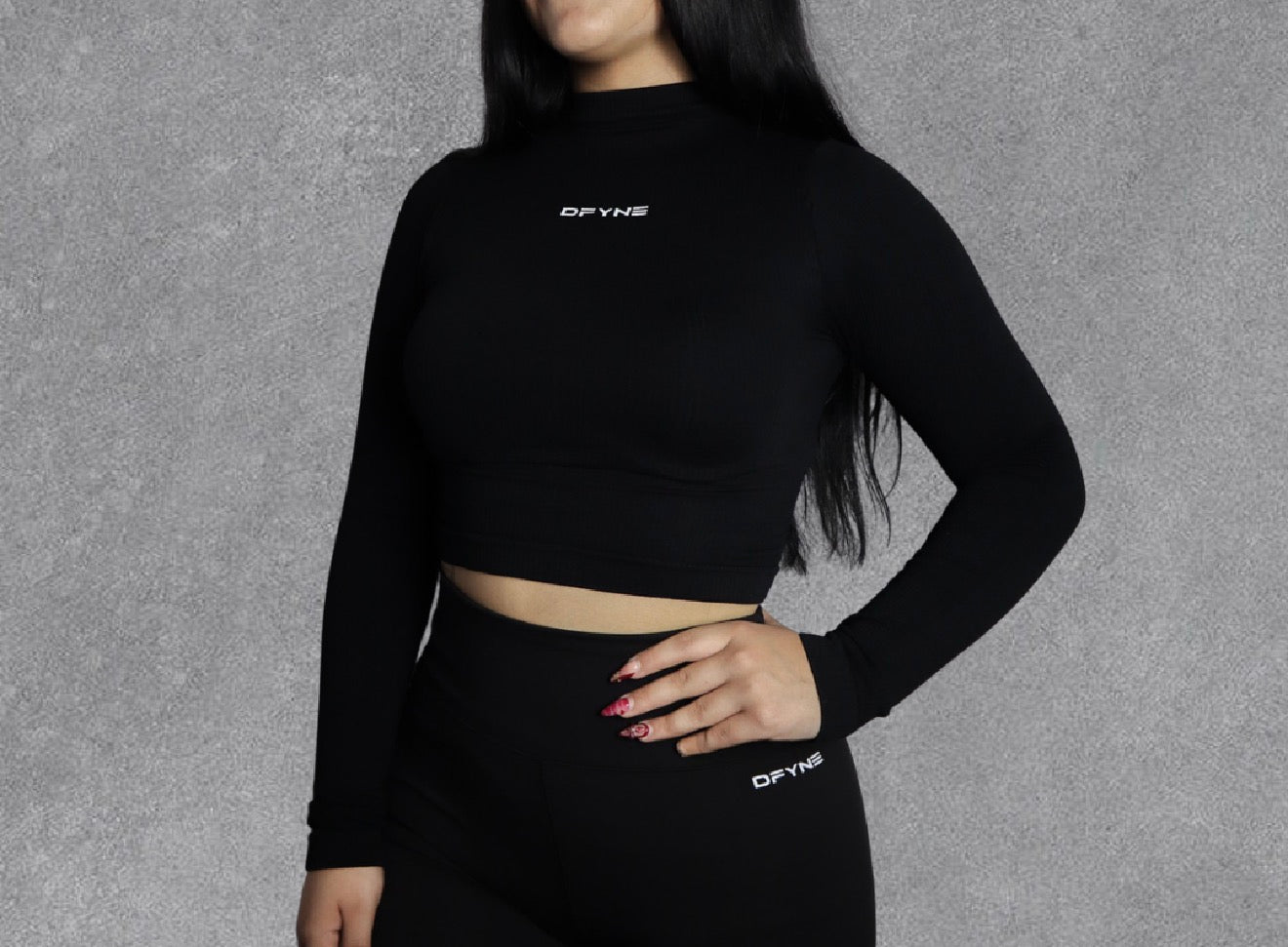 BLUSA DFYNE ML CUELLO ALTO