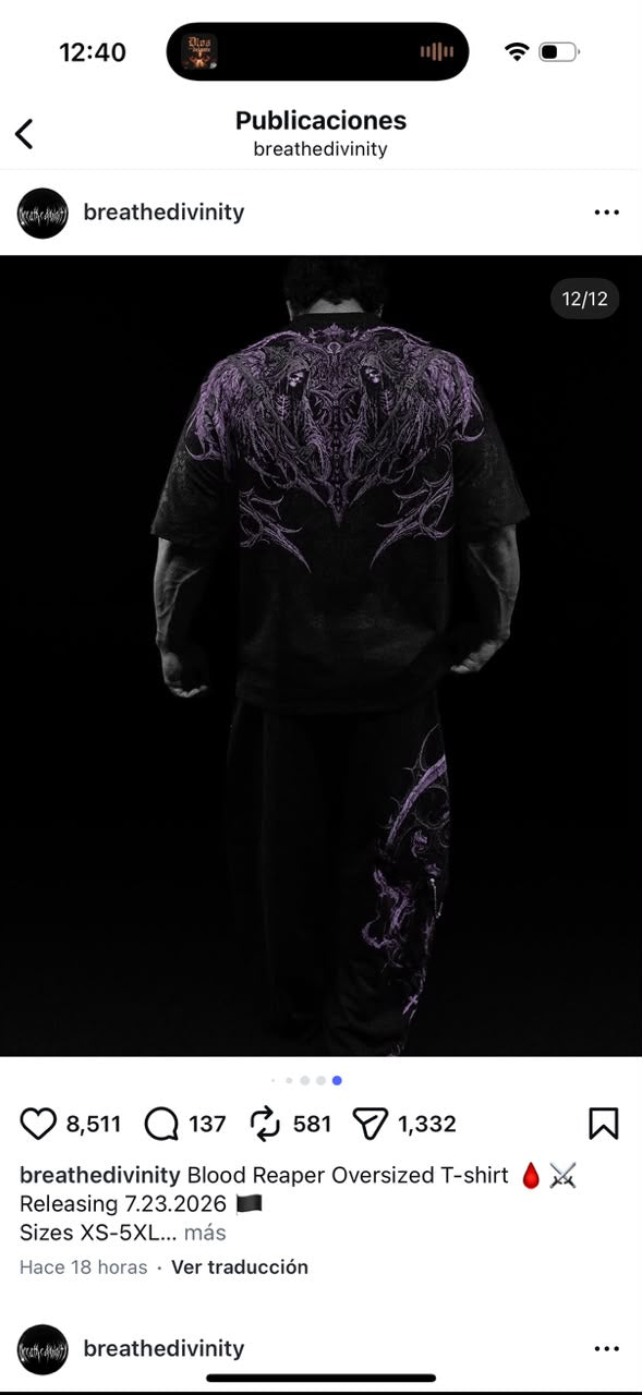 Oversize blood reaped