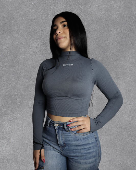 BLUSA DFYNE ML CUELLO ALTO