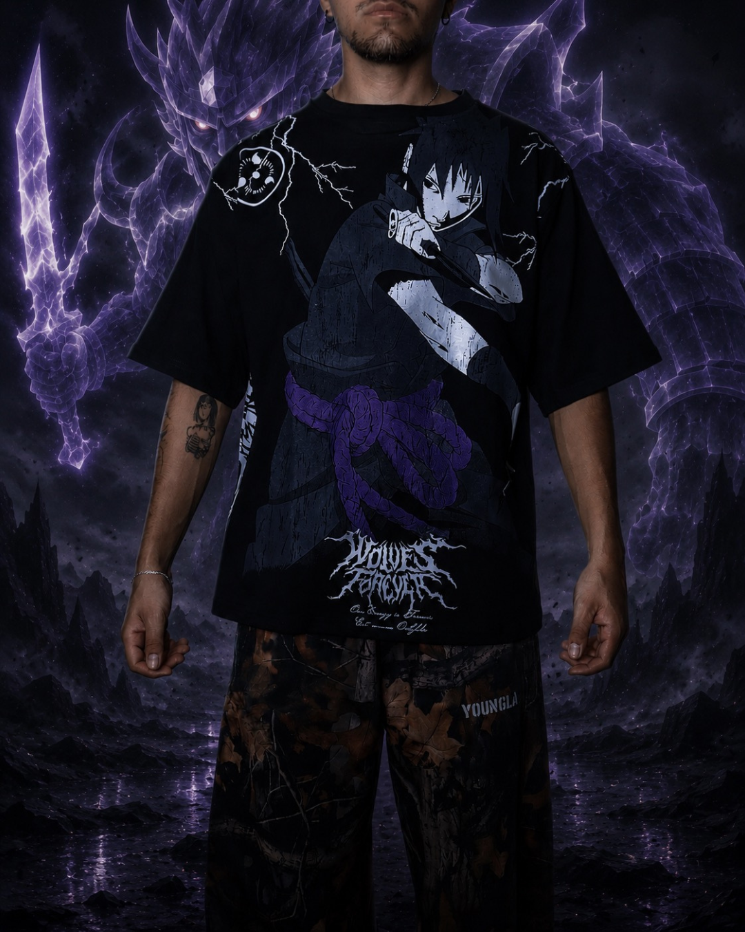 OVERSIZE THE FINAL DARC NARUTO WOLVES