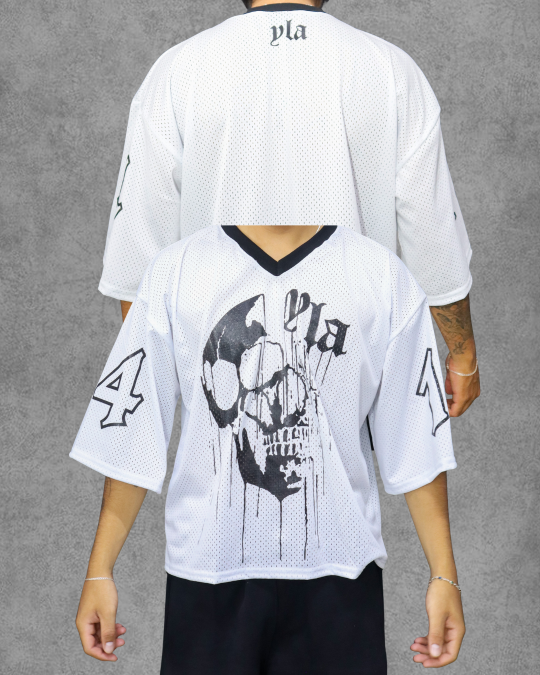 OVERSIZE JERSEY DRIPPY SKULL YOUNGLA