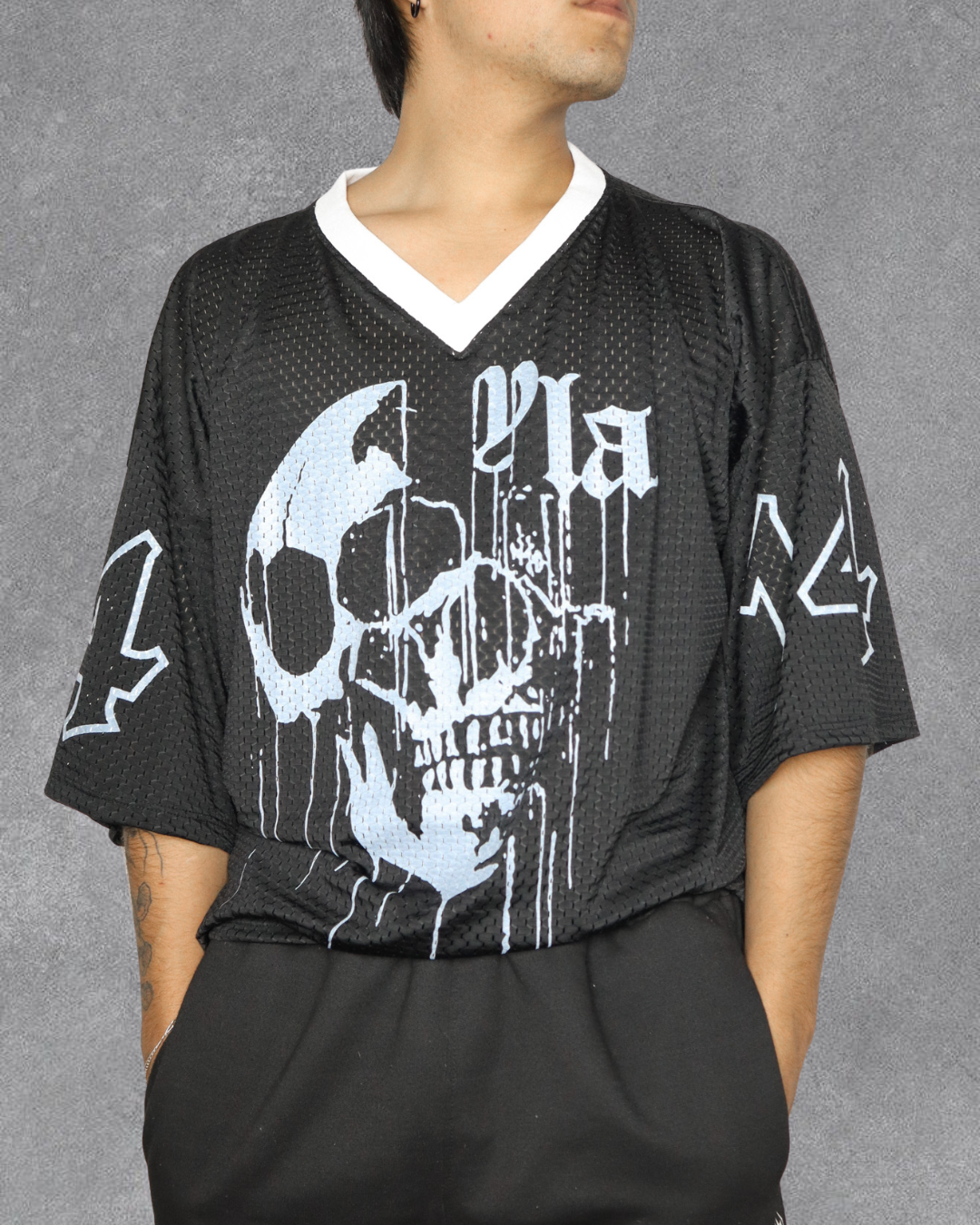 OVERSIZE JERSEY DRIPPY SKULL YOUNGLA