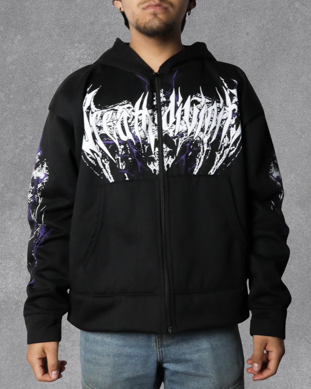 HOODIE TWO SKULLS BREATHDIVINITY
