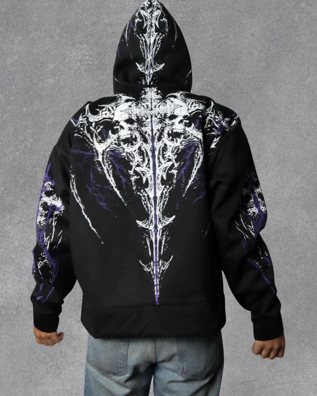 HOODIE TWO SKULLS BREATHDIVINITY