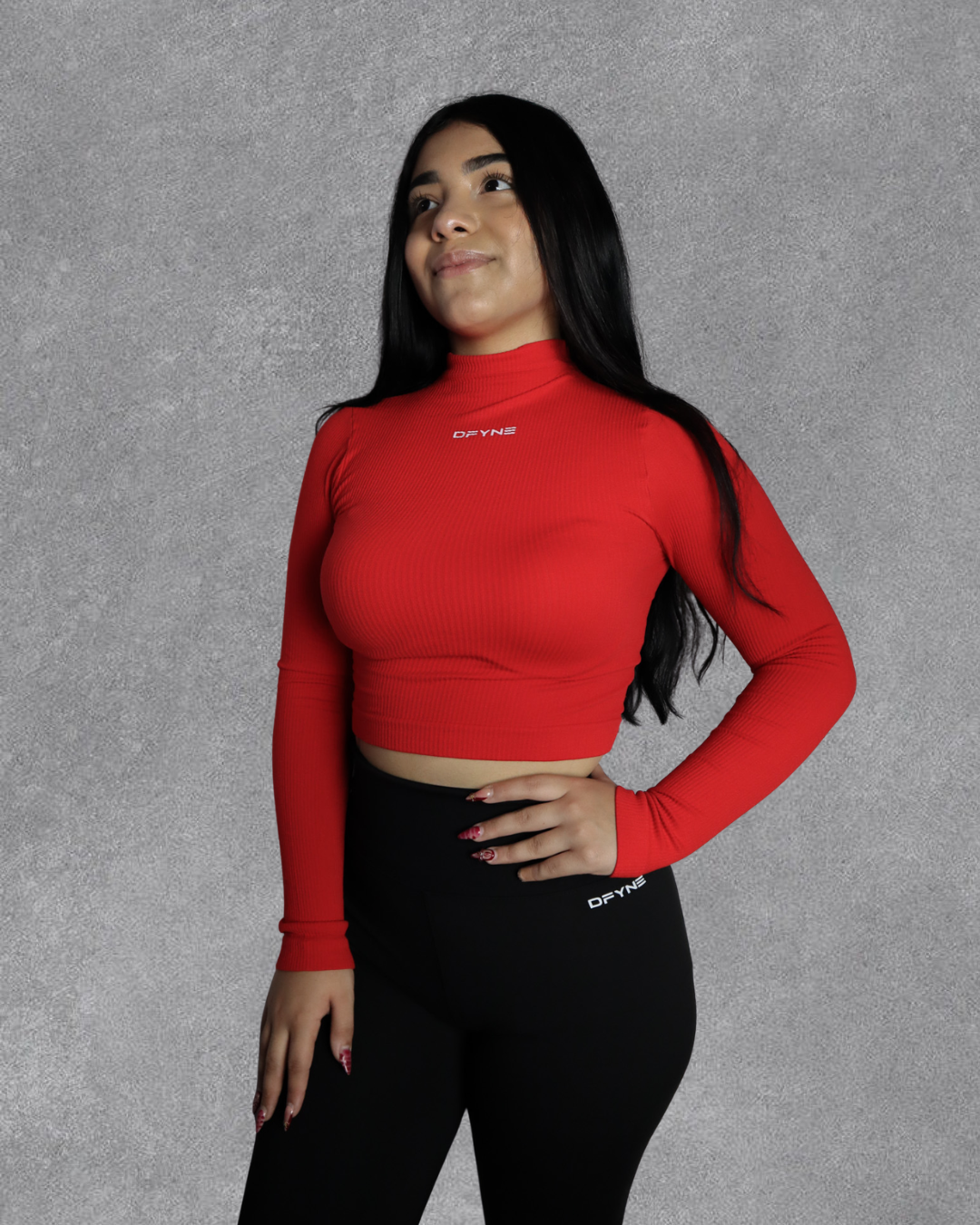 BLUSA DFYNE ML CUELLO ALTO