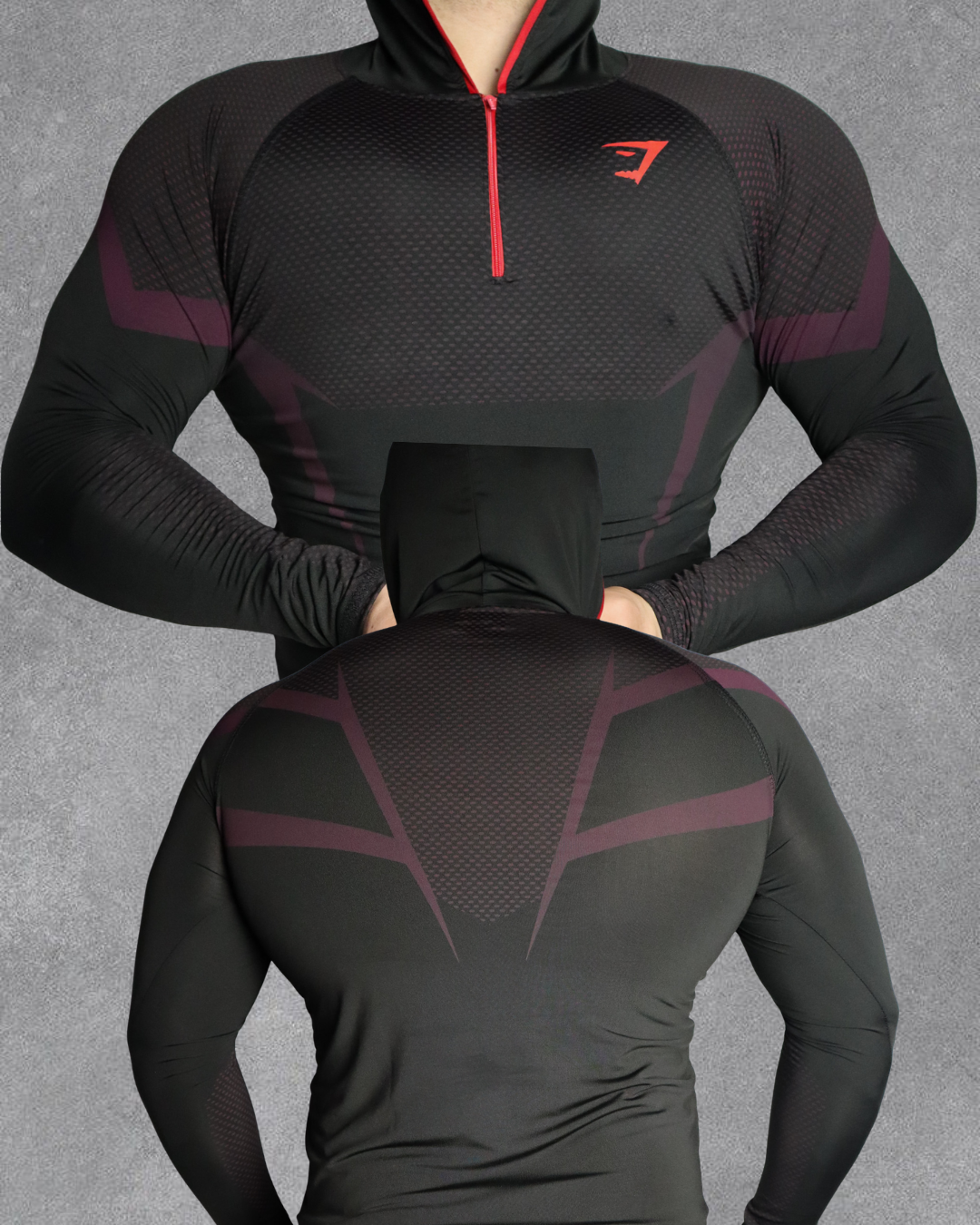 COMPRESION ONYX ML CON GORRO GYMSHARK ‼️TELA NUEVA‼️
