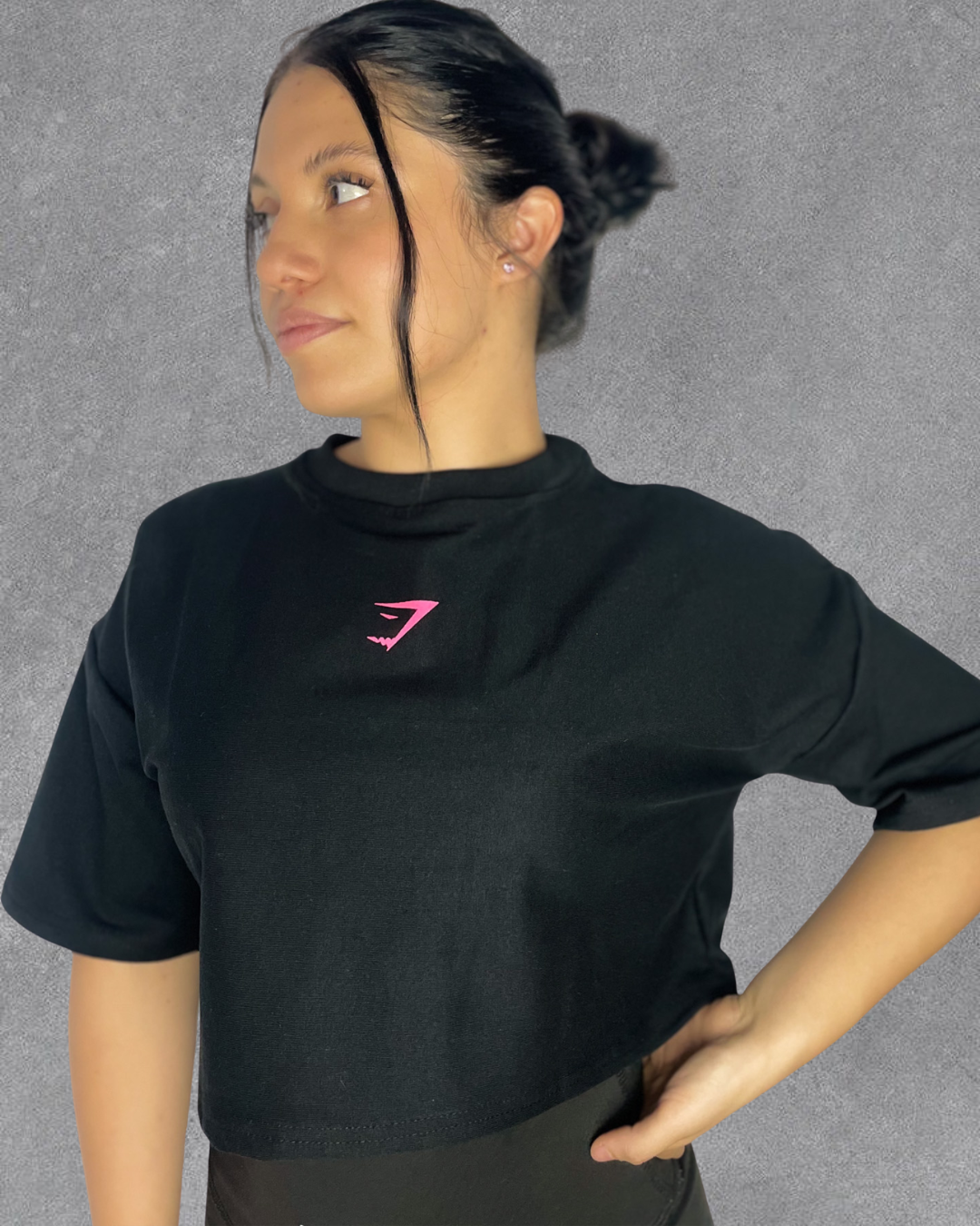 OVERSIZE CROP TOP POWER GYMSHARK