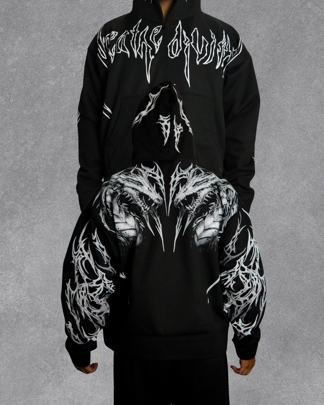 HOODIE LEVIATHAN TARNISHED ZIP-UP BREATHEDIVINITY