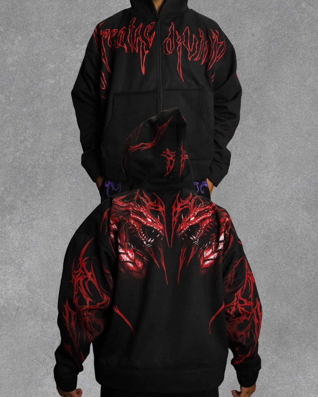 HOODIE LEVIATHAN TARNISHED ZIP-UP BREATHEDIVINITY