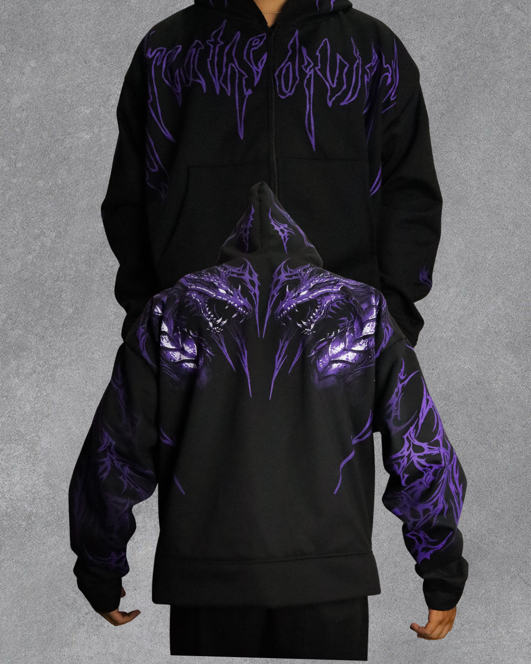 HOODIE LEVIATHAN TARNISHED ZIP-UP BREATHEDIVINITY