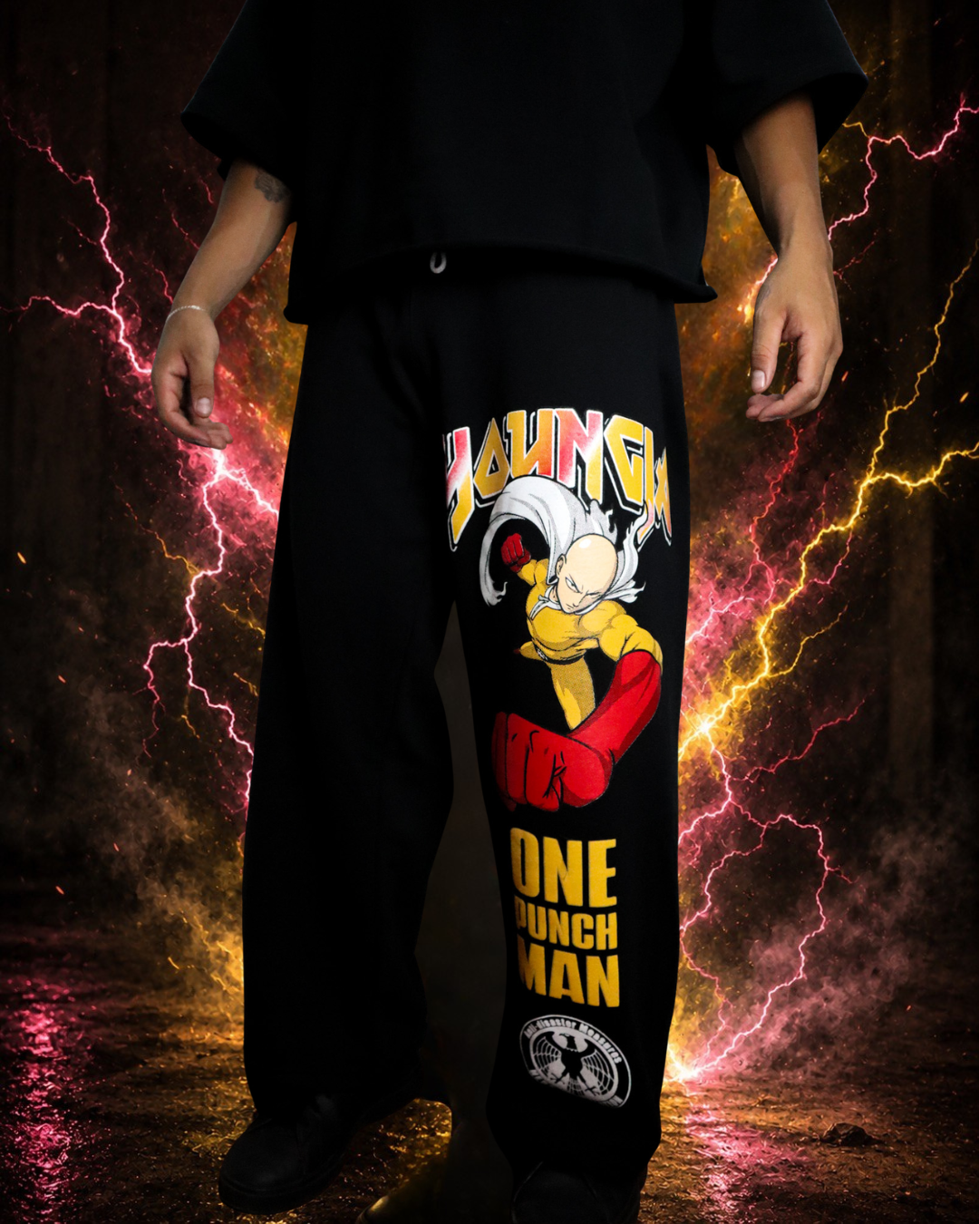 BAGGY ONE PUNCH MAN SWEATS YOUNGLA ‼️TELA PREMIUM‼️