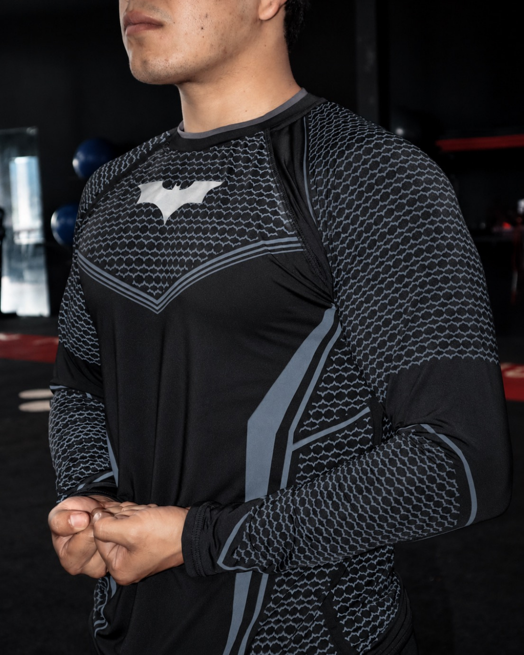 COMPRESION BATMAN ML ‼️TELA NUEVA‼️ CUELLO ORIGINAL