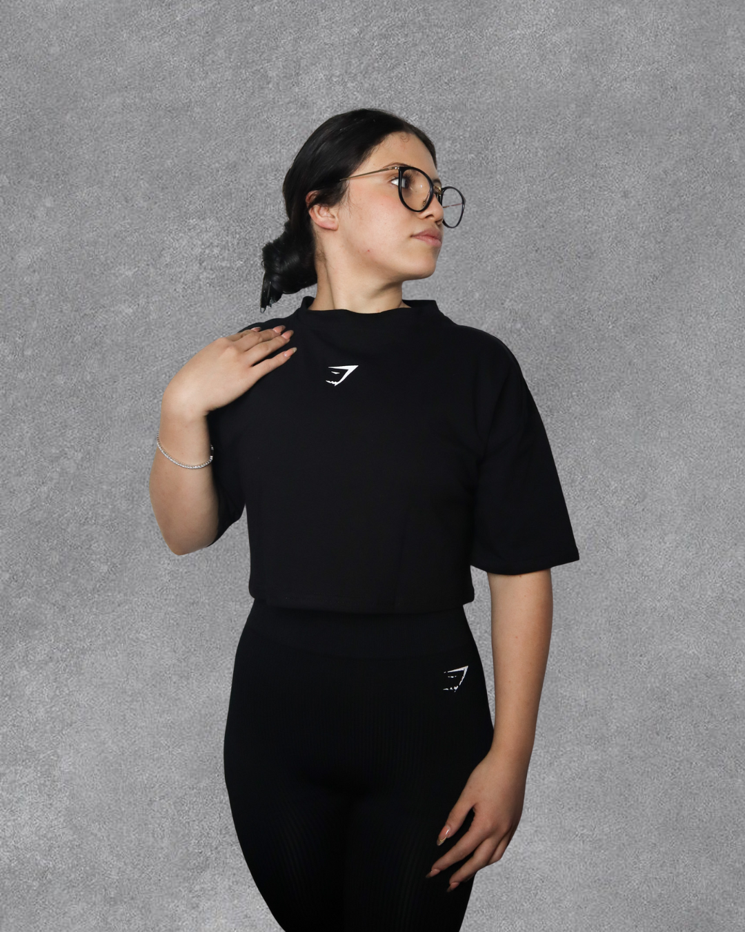 OVERSIZE CROP TOP POWER GYMSHARK