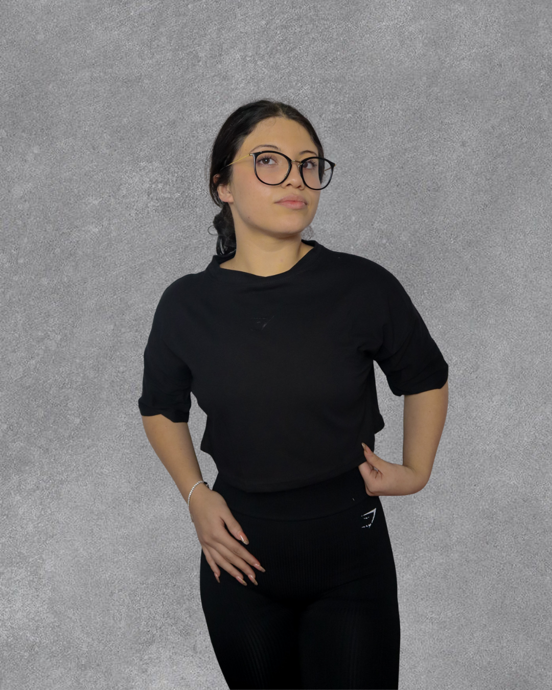 OVERSIZE CROP TOP POWER GYMSHARK