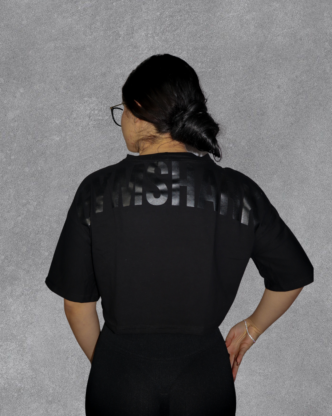 OVERSIZE CROP TOP POWER GYMSHARK