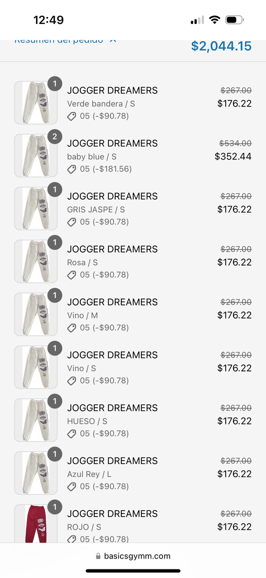 PAQUETE JOGGERS