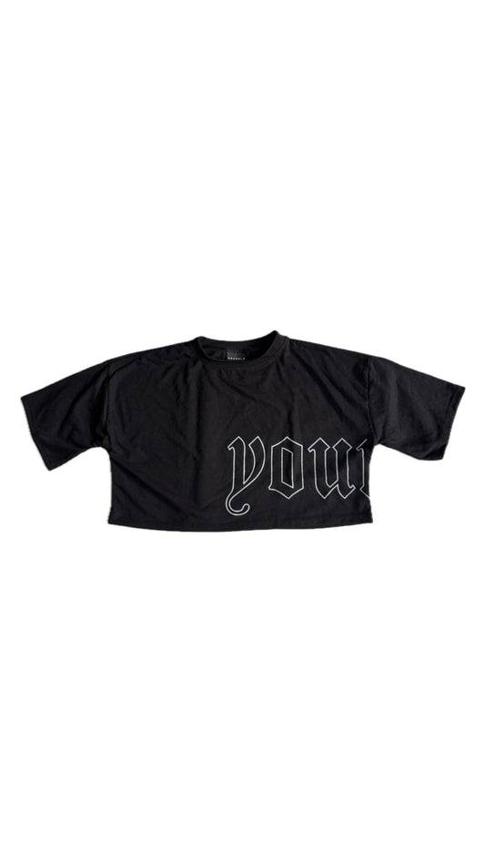TOP OVERSIZE URBAN CROP TEE