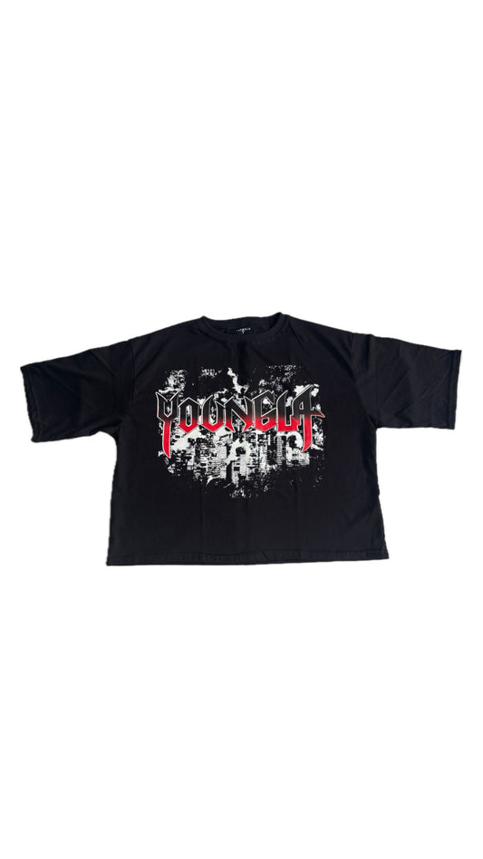 OVERSIZE CROP DARK NIGHT